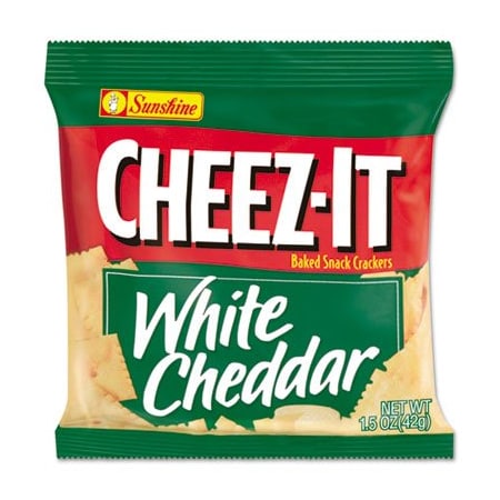 Kelloggs Sunshine, CHEEZ-IT CRACKERS, 1.5 OZ SINGLE-SERVING SNACK BAGS, WHITE CHEDDAR, 8PK 12653